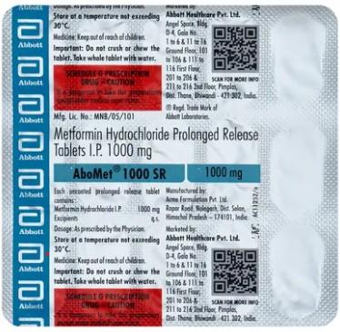 Abomet 1000mg Tablet SR