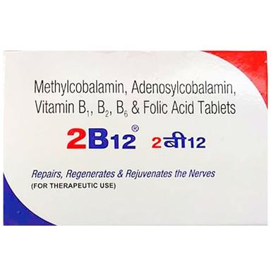 2 B12 Tablet with Methylcobalamin & Folic Acid