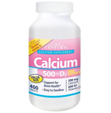 21st Century Calcium 500 + D3 Tablet