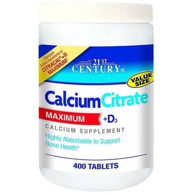 21st Century Calcium Citrate Maximum + D3 Tablet