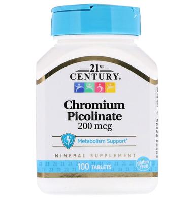 21st Century Chromium Picolinate 200mcg Tablet