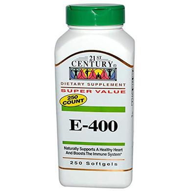 21st Century E 400 Softgels