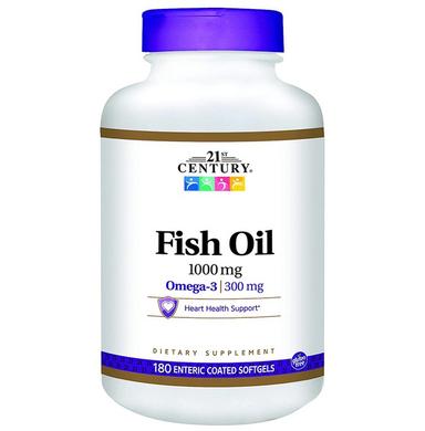 21st Century Fish Oil 1000mg Enteric Coated Softgels