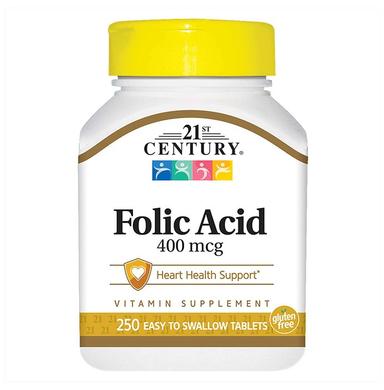 21st Century Folic Acid 400mcg Tablet