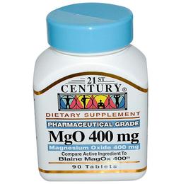 21st Century MgO, Magnesium Oxide 400mg Tablet