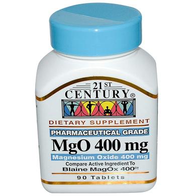21st Century MgO, Magnesium Oxide 400mg Tablet