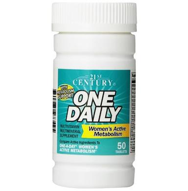 21st Century One Daily, Women's Active Metabolism, Multivitamin Multimineral Tablet