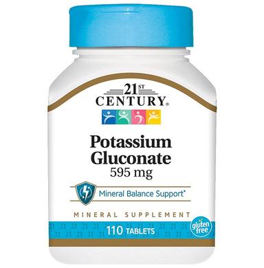 21st Century Potassium Gluconate 595mg Tablet