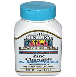 21st Century Zinc Chewable Tablet Cherry