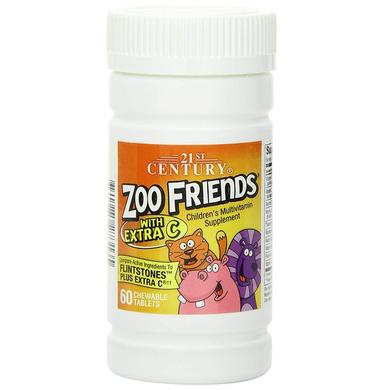 21st Century Zoo Friends with Extra C Children's Multivitamin Chewable Tablet
