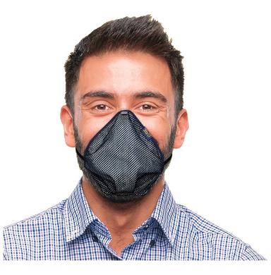 3bo XL Deltoid Turbo Face Mask in Navy Mesh with Navy Binding