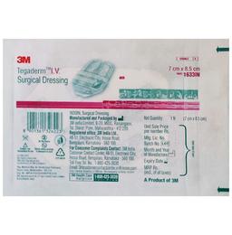 3M Tegaderm 1633 Adult Peripheral I.V. High Secural Dressing 8.5cm x 7cm