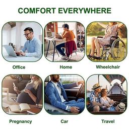 4V1 CX 5 Coccyx Orthopedic Seat Cushion Standard Black