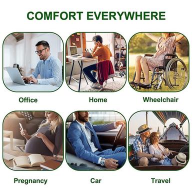 4V1 CX 5 Coccyx Orthopedic Seat Cushion Standard Black