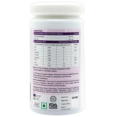 6th and Natural Grape Seed Extract with MCT Veg Softgel Capsule