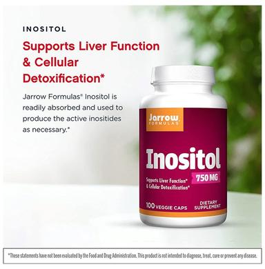 Jarrow Formulas Inositol 750mg Veggie Cap | Supports Cellular Health