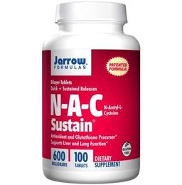 Jarrow Formulas N-A-C Sustain 600mg Tablet | Supports Liver & Lung Function