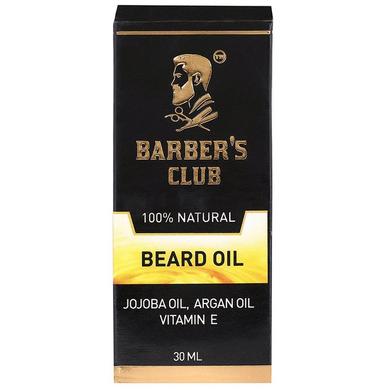 Barber's Club 100% Beard Oil with Jojobo Oil, Argan Oil & Vitamin E