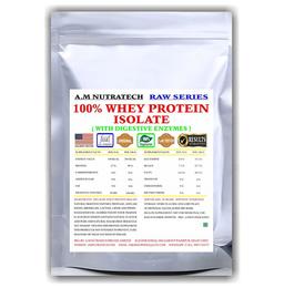 A.M Nutratech 100% Whey Protein Isolate Digestive Enzymes