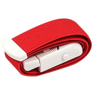 Clear & Sure Quick Release Standard Touriquet Band Red