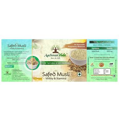 Aachman Veda Safed Musli Virility & Stamina Capsule 500mg (60 Each)