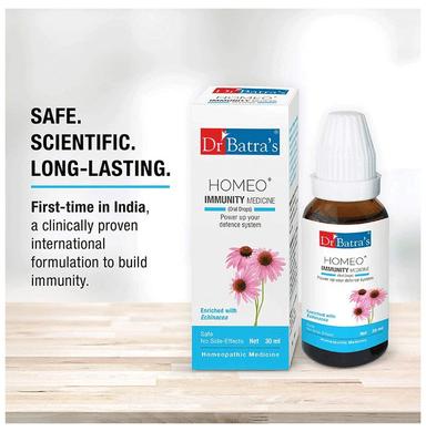 Dr Batra's Homeo+ Immunity Medicine Oral Drops (30ml Each)