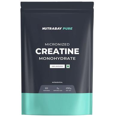 Nutrabay Creatine Monohydrate Amino Acid | Powder for Strength & Absorption | No Added Sugar | Unflavoured