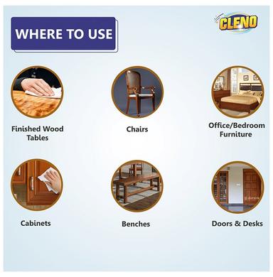 Cleno Wood & Laminate Furniture Wipes (50 Each)