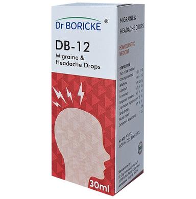 Dr Boricke DB 12 Migraine & Headache Drop