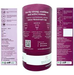 Aarya Combo Pack of Natural Hygiene Intimate Wash (200ml), Menstrual Cup Wash Liquid (100ml) & 12 Hours Leakage Protection Menstrual Large