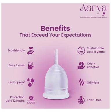 Aarya Medical Grade Silicone Reusable Menstrual Cup Small