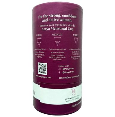 Aarya Premium Medical Grade Silicone Menstrual Cup with Cup Wash (100ml) Small