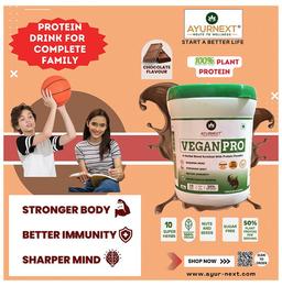 Ayurnext Vegan Pro Protein Powder Chocolate