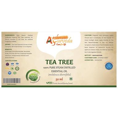 Aashman Ayurveda 100% Pure Steam Distilled Essential Oil Tea Tree