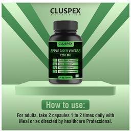 Cluspex Nutrition Apple Cider Vinegar 1200mg Veg Capsule