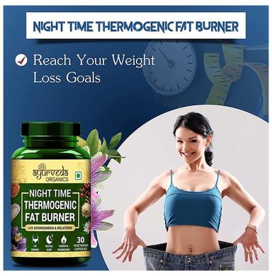 Ayurveda Organics Night Time Thermogenic Fat Burner Vegetarian Capsule