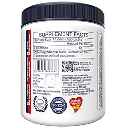 Top Nutrition Powder Glutamine Recovery Booster Unflavored