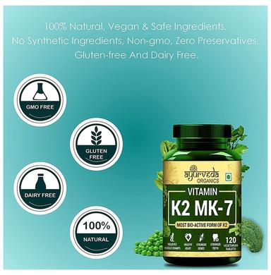 Ayurveda Organics Vitamin K2 MK 7 Vegetarian Tablet