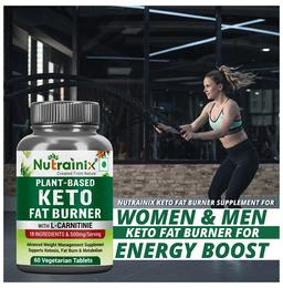 Nutrainix Plant-Based Keto Fat Burner L-Carnitine Veg Tablet