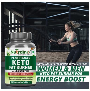 Nutrainix Plant-Based Keto Fat Burner L-Carnitine Veg Tablet