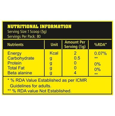 Absolute Nutrition Beta Alanine Orange