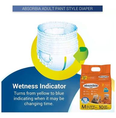 Absorbia Unisex Adult Pant Style Diaper 24-41 inches Medium