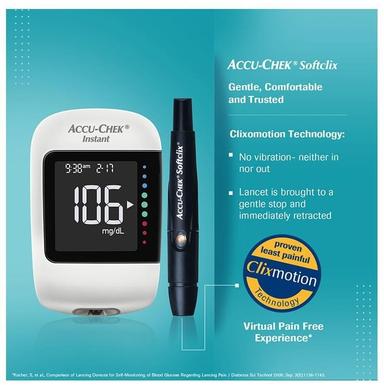 Accu-Chek Instant Glucometer Combo Pack with Free 10 Test Strips | mySugr App | Wireless | Blood Glucose Monitors | Diabetes Monitoring Devices