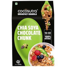 Cocosutra Breakfast Granola Chia Soya Chocolate Chunk