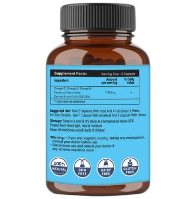 Walpar Flaxseed Oil 1000mg Hard Gelatin Capsule