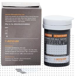 Accurex Xpress Gluco Accurate Blood Glucose Test Strip (Only Strips)