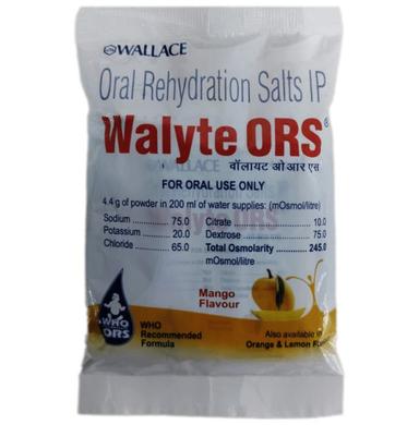 Walyte ORS for Instant Hydration & Electrolyte Balance | Flavour Powder Mango
