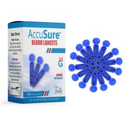 AccuSure Round Blood Lancets (100 Each)