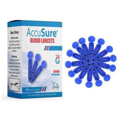 AccuSure Round Blood Lancets (100 Each)