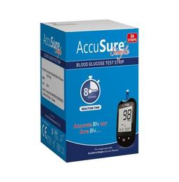 AccuSure Simple Blood Glucose Test Strip (Only Strip) | Diabetes Monitoring Devices
